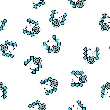 Installation mirror in bathroom tile vector seamless pattern Stock Illustration