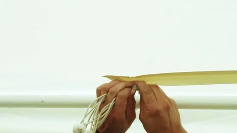 Installation of modular tent from elements Stock Footage 71005334