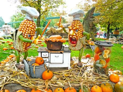 Installation in the Park. 写真素材