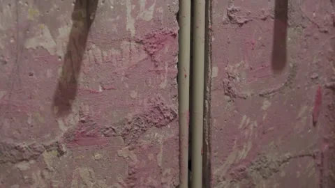 Installation of plastic pipes in the bathroom for connecting plumbing  Видео 244545749