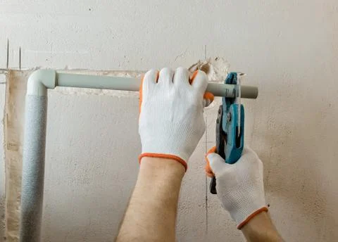 Installation plumbing. Stock Photos
