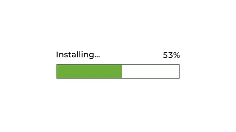 Installation Progress Bar Animation, Loading System Update Progress Stock Footage 313460098