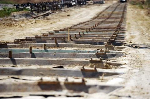 Installation of rolling stock Stock Photos
