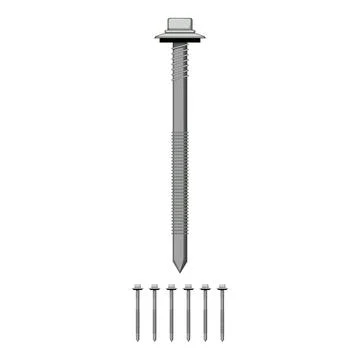 Installation roofing screw cartoon vector graphic 스톡 일러스트