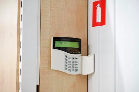 Installation of security security in the enterprise Stock Photos