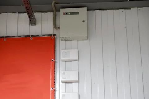 Installation of security security in the enterprise Stock Photos