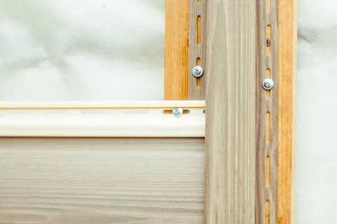 Installation of siding on the facade of the house Stock Photos