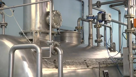 Installation for sterilization of syringes with ethylene oxide. Stock Footage 107390160