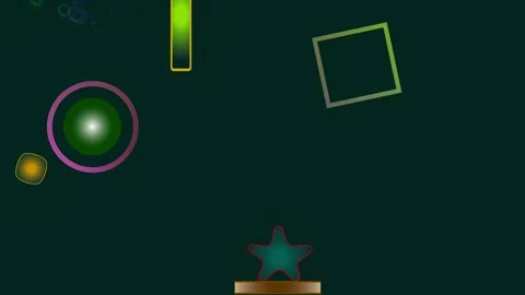 Installation on the theme "Kandinsky and his animated geometric figures". Stock Footage 289569417