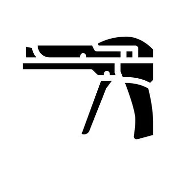 Installation tool optical fiber icon vector glyph illustration Illustrazione stock