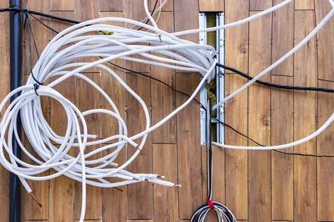 Installation of the ventilation system on the ventilated facade Photos