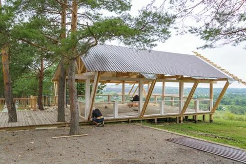 Installation of veranda Stock Photos