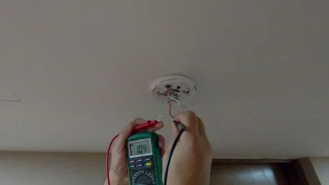Installation voltage measurement Stock Footage 142774587