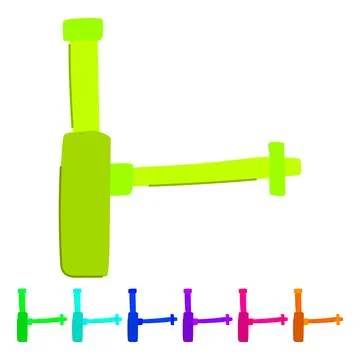 Installation waste drain trap vector cartoon graphic Stock Illustration