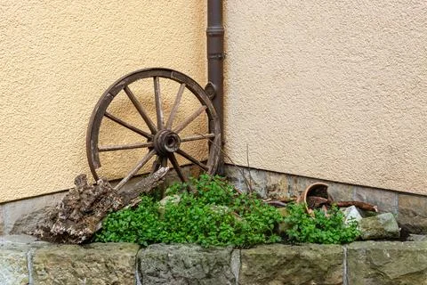 Installation with a wheel. Stock Photos