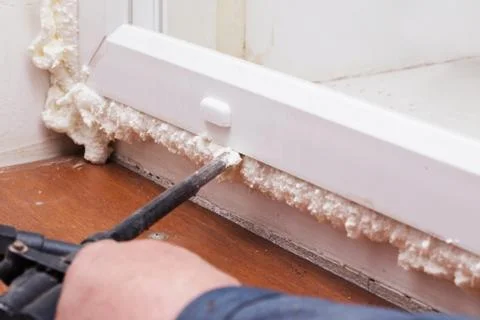 Installation of windows Stock Photos