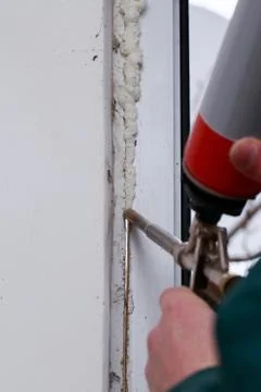 Installation of windows Stockfoto's