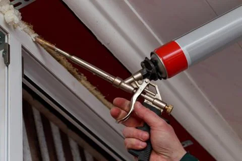 Installation of windows 库存照片