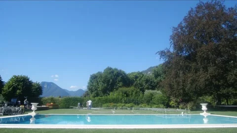 Installation work. Installation of flooring on the street. Aluminum construction Stock Footage 131471832