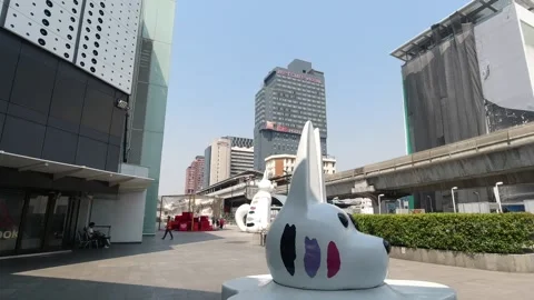 The installations in the central part of Bangkok Stock Footage 149915766