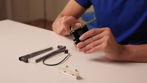 Installed in the system unit of the comp... | Stock Video | Pond5