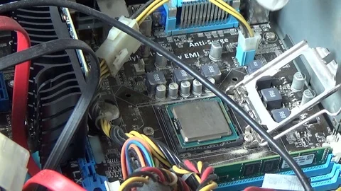 Installing And Removing Computer Processor (Cpu) 動画素材 73340741