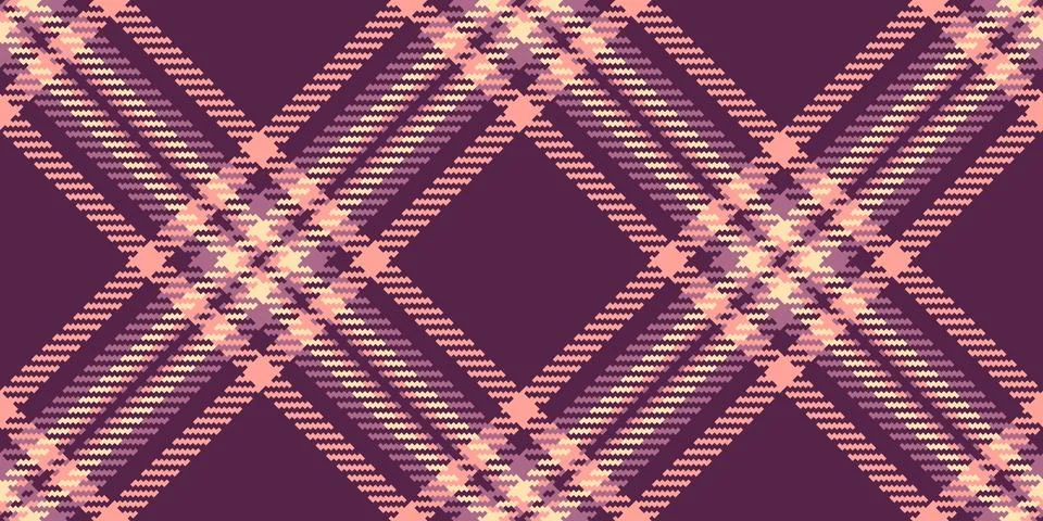 Installing background check vector, wool textile seamless plaid. Cowboy tar.. Stock Illustration