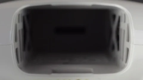 Installing battery in quadrocopter. Preparing a drone before flight. Close up Vidéo 128631436