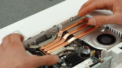 Installing a cooling system in the hull computer Stock-Footage 152511700