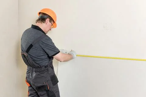 Installing drywall 6180 Stock Photos