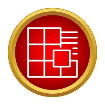 Installing floor tiles or mosaic wall icon design Stock Illustration