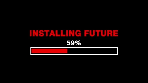 Installing Future Text Icon Loading Ba Stock Footage 277014071