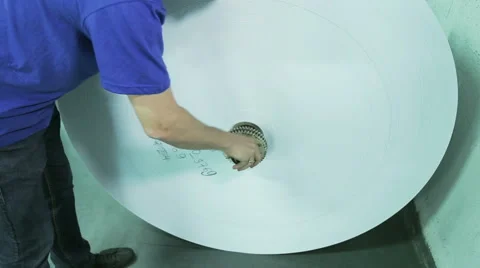 Installing Industiral Paper Roll of Digital Inkjet Printer Stock Footage 63452605