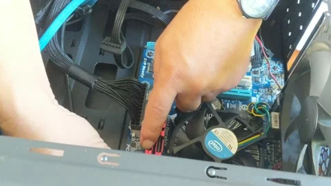 Installing Matherboard Stock Footage 262601278
