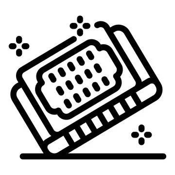 Installing microchip on motherboard, enhancing computing power Stock Illustration