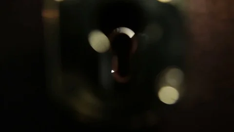 Installing new door lock Stock Footage 70913604