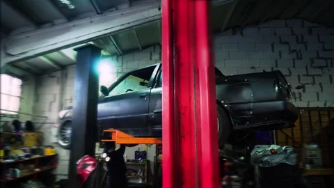 Installing a new powerful engine Stock Footage 328234603