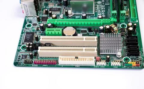 Installing a new RAM DDR memory for a personal computer processor socket in a Stock Photos