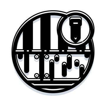 Installing new software program downloading computer update process イラスト素材