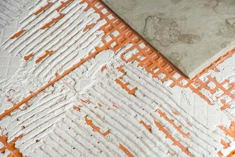Installing new tiles Stock Photos