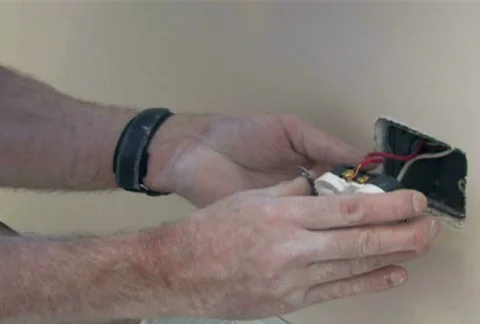 Installing Outlet 2 Stock Footage 284052