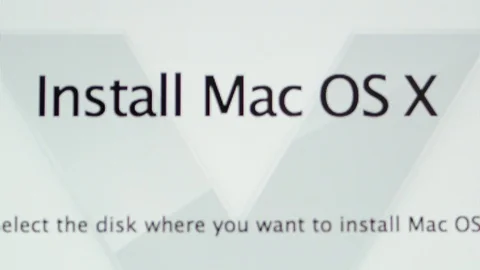 Installing procedure of Apple MacOS on iMac computers Stock Footage 103877810
