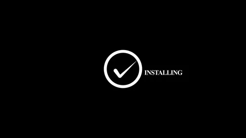 Installing Progress Circle Animation Stock Footage 342833969