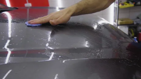 Installing protection film Stock-Footage 146117008