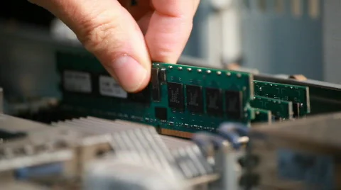 Installing ram Stock Footage 439166