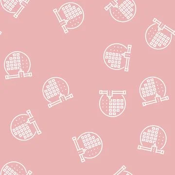 Installing semiconductor on board line seamless pattern Illustrazione stock