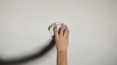 Installing smoke detector Video stock 68743630