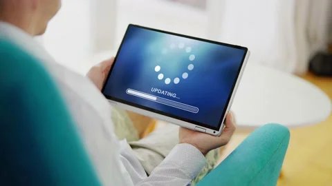 Installing Software Update Progress. Computer Loading Patch Stock Footage 221297338