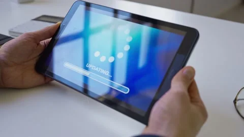 Installing Software Update Progress. Computer Loading Patch Stock Footage 221562673