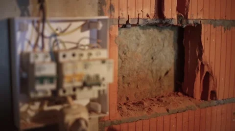 Installing the switch board Stock Footage 61724234